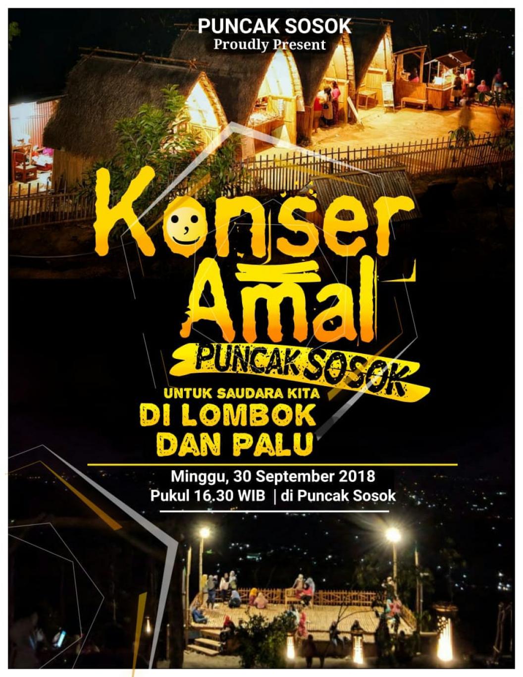 Konser Amal Puncak Sosok Untuk Lombok dan Palu - Kalurahan Bawuran